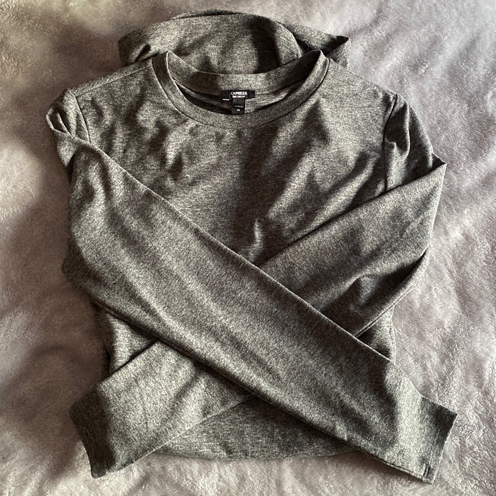 Express Long Sleeve Body Contour Dress Xs